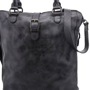 Beautiful black purse with strap and handles